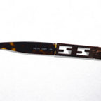 FENDI ヴィンテージ オーバル サングラス 130 メタルフレーム ベッコウ ズッカ FS175 CAFE イタリア製