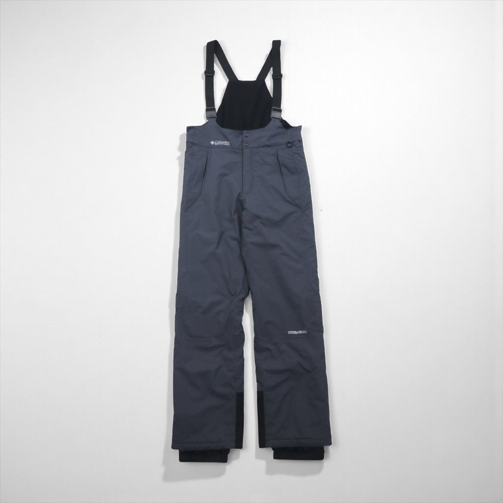 Columbia TITANIUM スノービブパンツ サロペット 防水 オーバーオール L グレー 中綿 スキー スノーボード ウェア EM8025