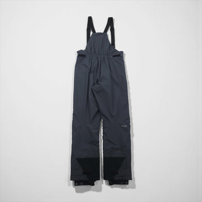 Columbia TITANIUM スノービブパンツ サロペット 防水 オーバーオール L グレー 中綿 スキー スノーボード ウェア EM8025