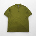 Patagonia Organic Cotton Polo Shirt 2XL Khaki Pique Single Point Logo Embroidery 52822