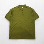 Patagonia Organic Cotton Polo Shirt 2XL Khaki Pique Single Point Logo Embroidery 52822