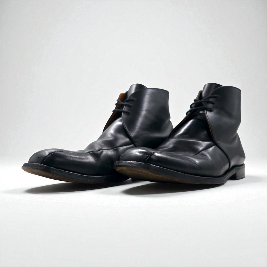 Paul Smith Chukka Boots, Size 26cm, Black Leather, 663221