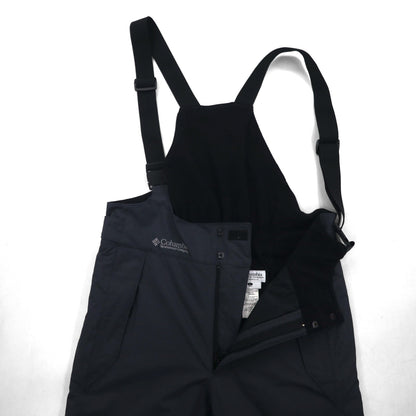 Columbia TITANIUM スノービブパンツ サロペット 防水 オーバーオール L グレー 中綿 スキー スノーボード ウェア EM8025