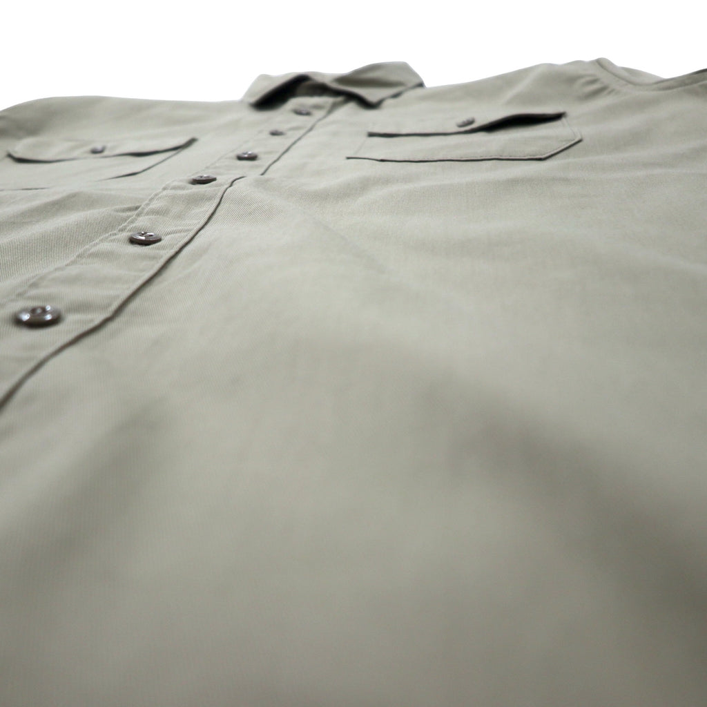 carhartt 半袖 ワークシャツ 2XL ベージュ ポリエステル コットン ビッグサイズ Twill S/S Work Shirt S223 KHI