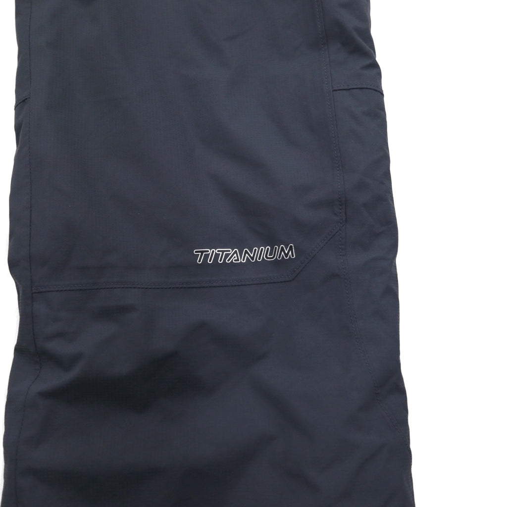 Columbia TITANIUM スノービブパンツ サロペット 防水 オーバーオール L グレー 中綿 スキー スノーボード ウェア EM8025