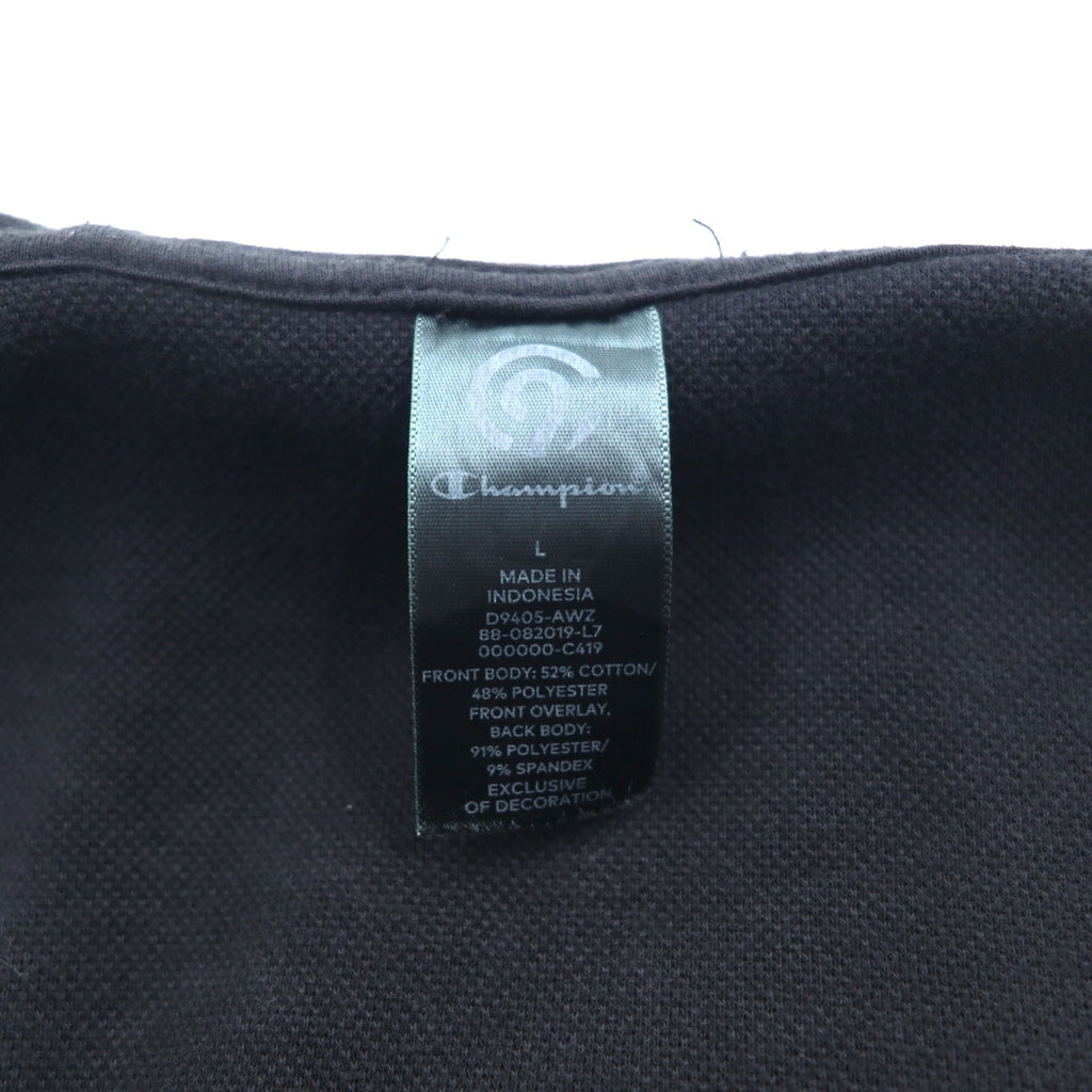 C9 by Champion Full Zip Hoodie L Black Cotton Polyester