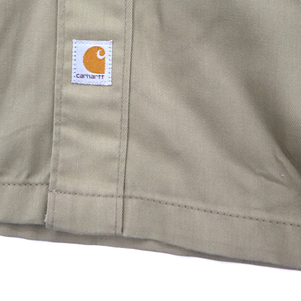 carhartt 半袖 ワークシャツ 2XL ベージュ ポリエステル コットン ビッグサイズ Twill S/S Work Shirt S223 KHI