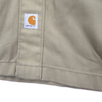 carhartt 半袖 ワークシャツ 2XL ベージュ ポリエステル コットン ビッグサイズ Twill S/S Work Shirt S223 KHI