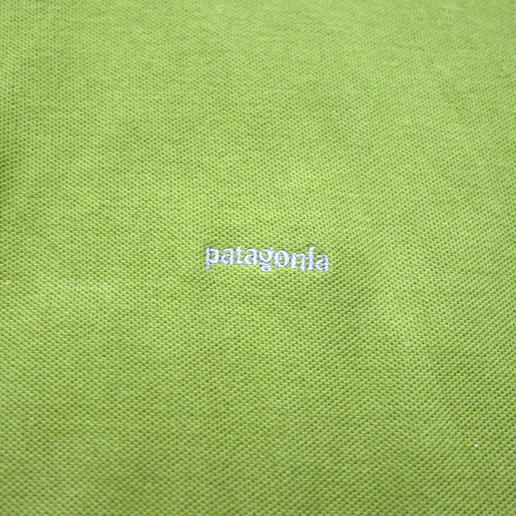 Patagonia Organic Cotton Polo Shirt 2XL Khaki Pique Single Point Logo Embroidery 52822