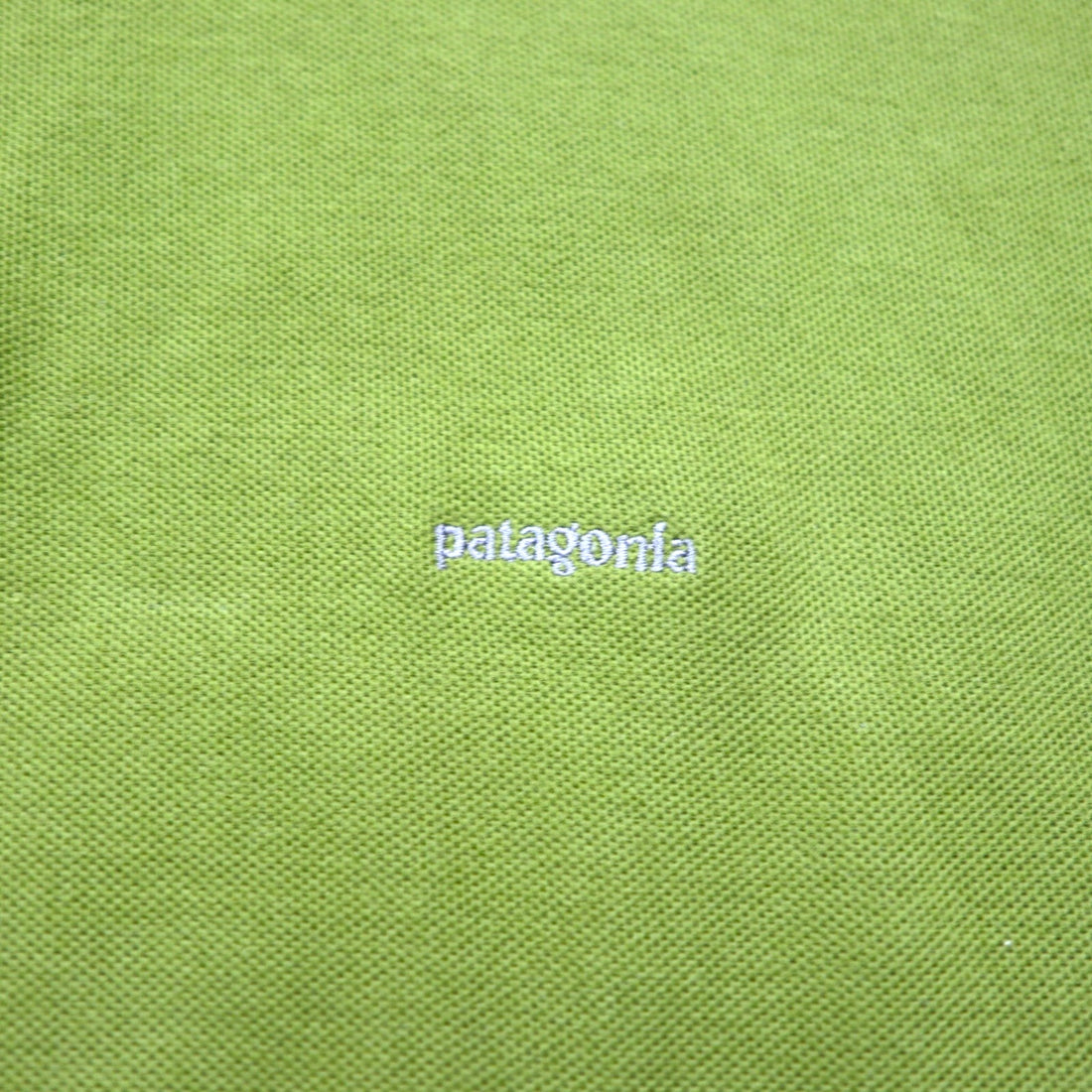 Patagonia Organic Cotton Polo Shirt 2XL Khaki Pique Single Point Logo Embroidery 52822