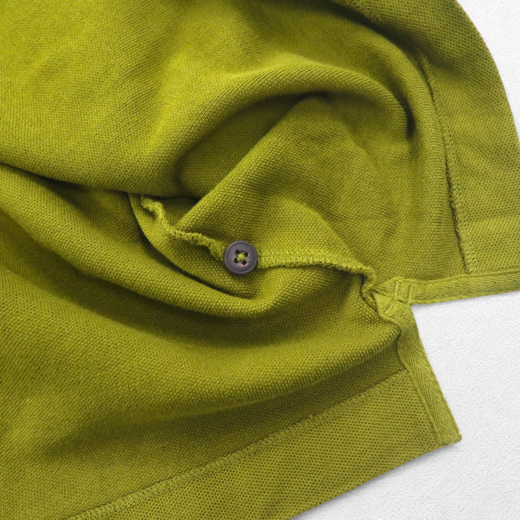 Patagonia Organic Cotton Polo Shirt 2XL Khaki Pique Single Point Logo Embroidery 52822