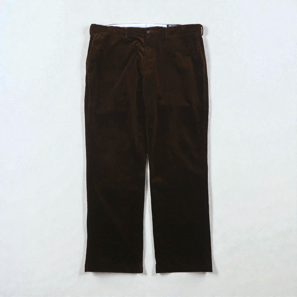Polo Ralph Lauren コーデュロイ チノパンツ スラックス 2XL ブラウン CLASSIC FIT ダブルカフス