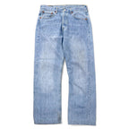 日本然リトテ-古着オンライン-Levi's スペイン製 00年代 ユーロリーバイス 501 デニムパンツ 31 ブルー アイスウォッシュ コットン ボタンフライ ボタン裏295 501-0178-Levi's Spain Made 00's Euro Levi's 501 Denim Pants 31 Blue Ice Wash Cotton Button Fly Button Back 295 501-0178