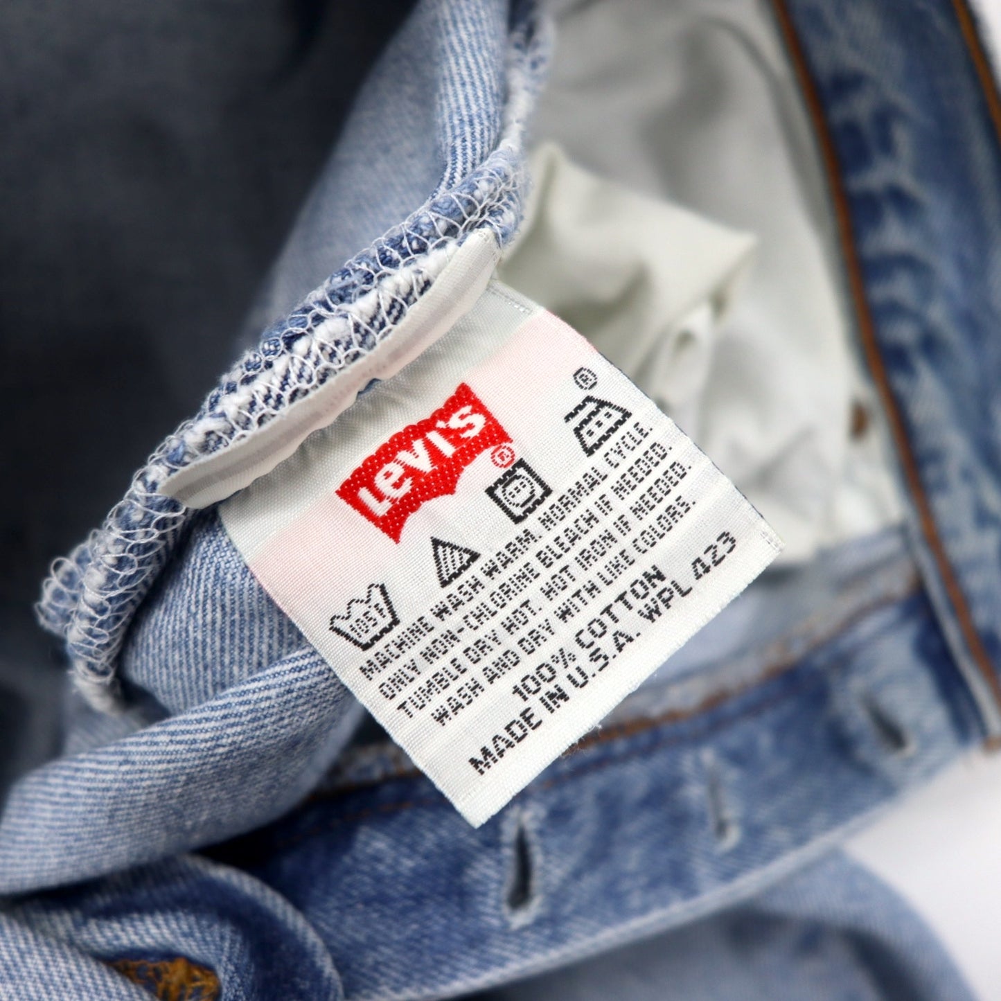 Levi's USA製 90年代 501 デニムパンツ 29 ブルー アイスウォッシュ コットン ボタン裏544 ボタンフライ 6501-0193