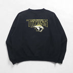 JANSPORT 前V カレッジ スウェット トレーナー L ブラック UW OSHKOSH TITANS エルサルバドル製