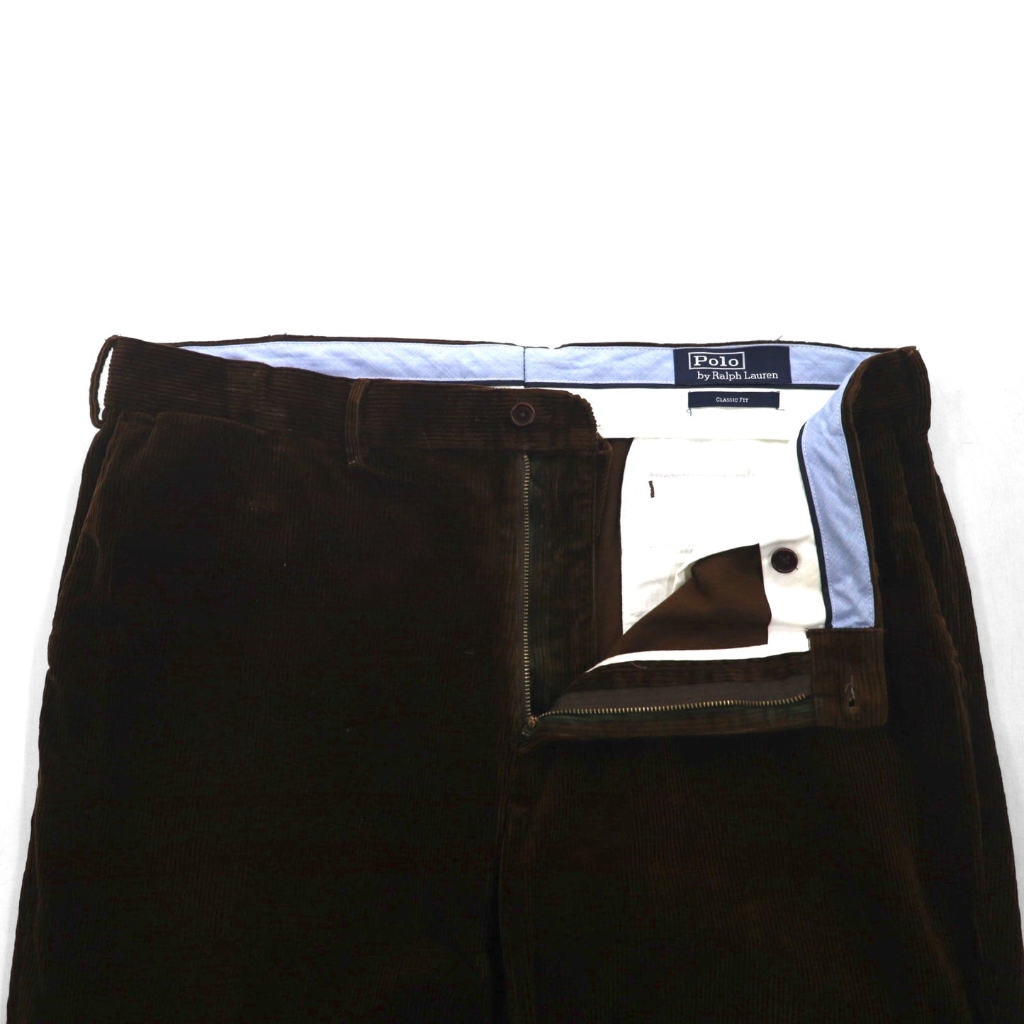 Polo Ralph Lauren コーデュロイ チノパンツ スラックス 2XL ブラウン CLASSIC FIT ダブルカフス