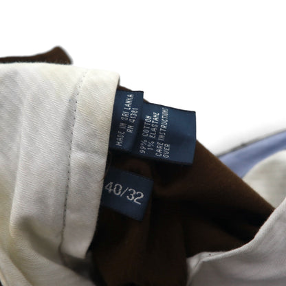 Polo Ralph Lauren コーデュロイ チノパンツ スラックス 2XL ブラウン CLASSIC FIT ダブルカフス