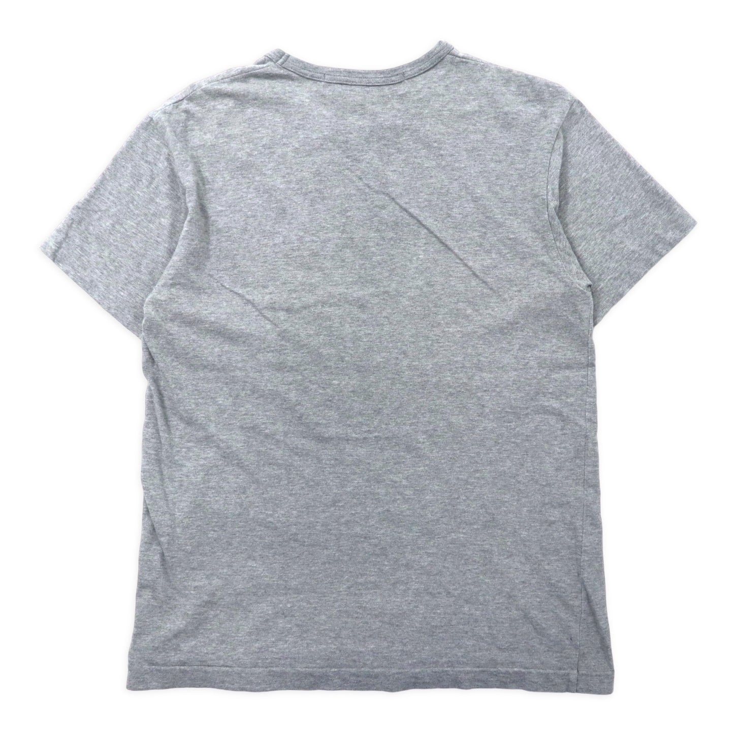 PLAY COMME des GARCONS Tシャツ L グレー コットン ロゴプリント AZ-T082 日本製