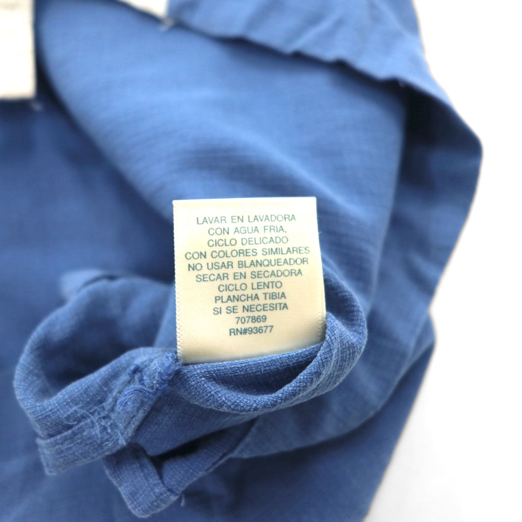 Island Shores Silk Short Sleeve Open Collar Shirt, Open Neck Aloha Shirt, 2XL, Blue, Box Silhouette, Washable