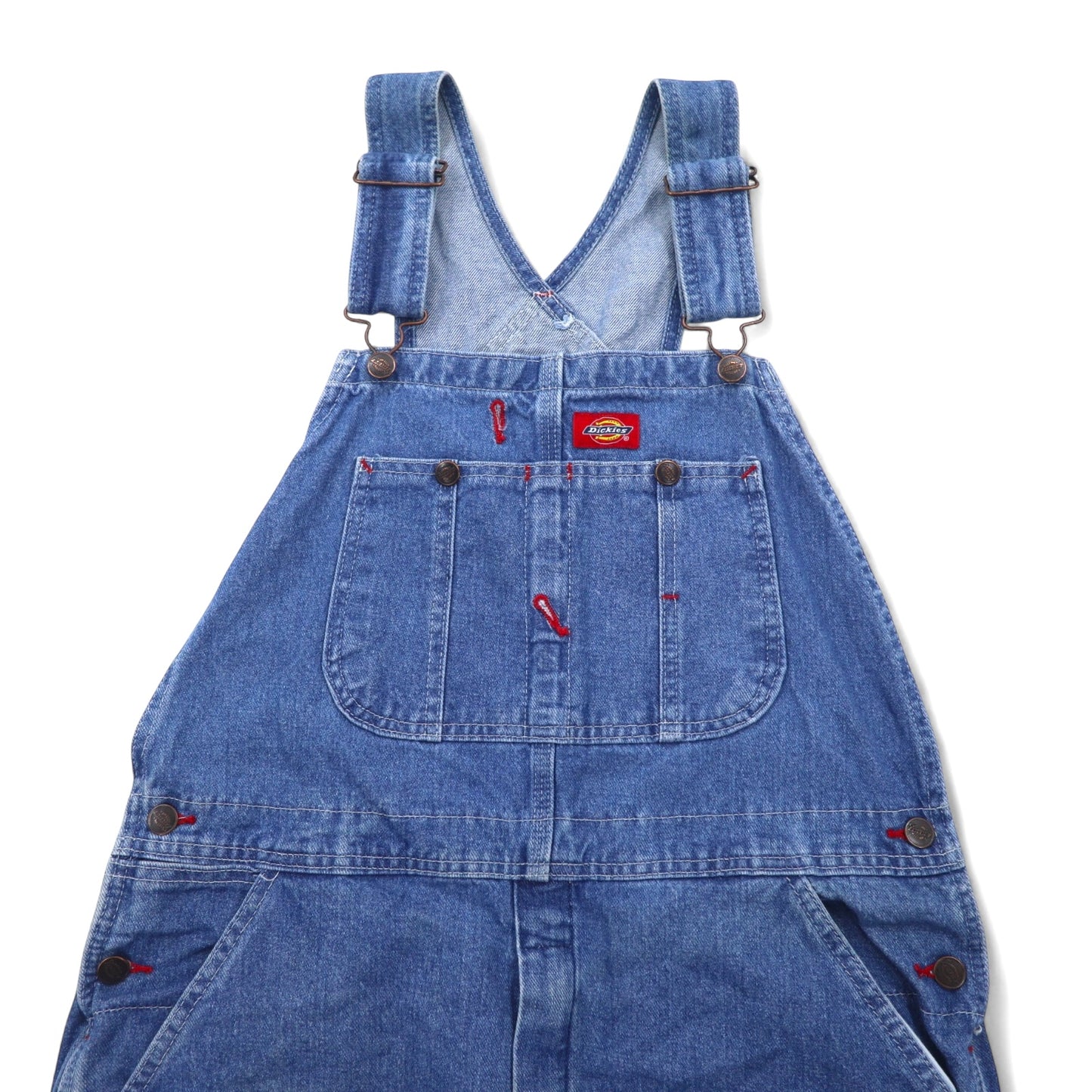 Dickies デニム オーバーオール ビブオーバーオール 32 ブルー コットン INDIGO BIB OVERALL STONEWASH 8396SNB メキシコ製