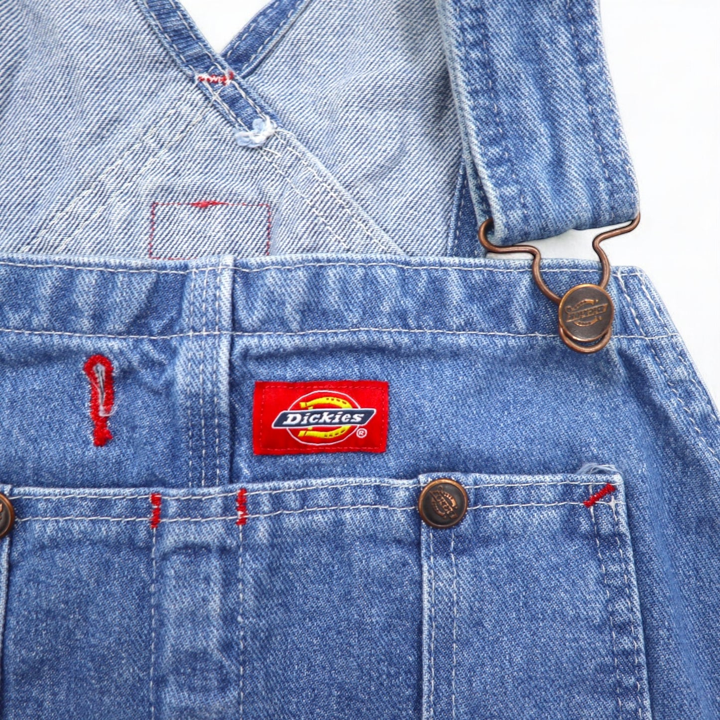 Dickies デニム オーバーオール ビブオーバーオール 32 ブルー コットン INDIGO BIB OVERALL STONEWASH 8396SNB メキシコ製