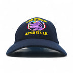 Made in USA 90s US Navy USS PONCE Cap FREE Belt Navy Wool Gabardine Proud Lion Military THE CORPS