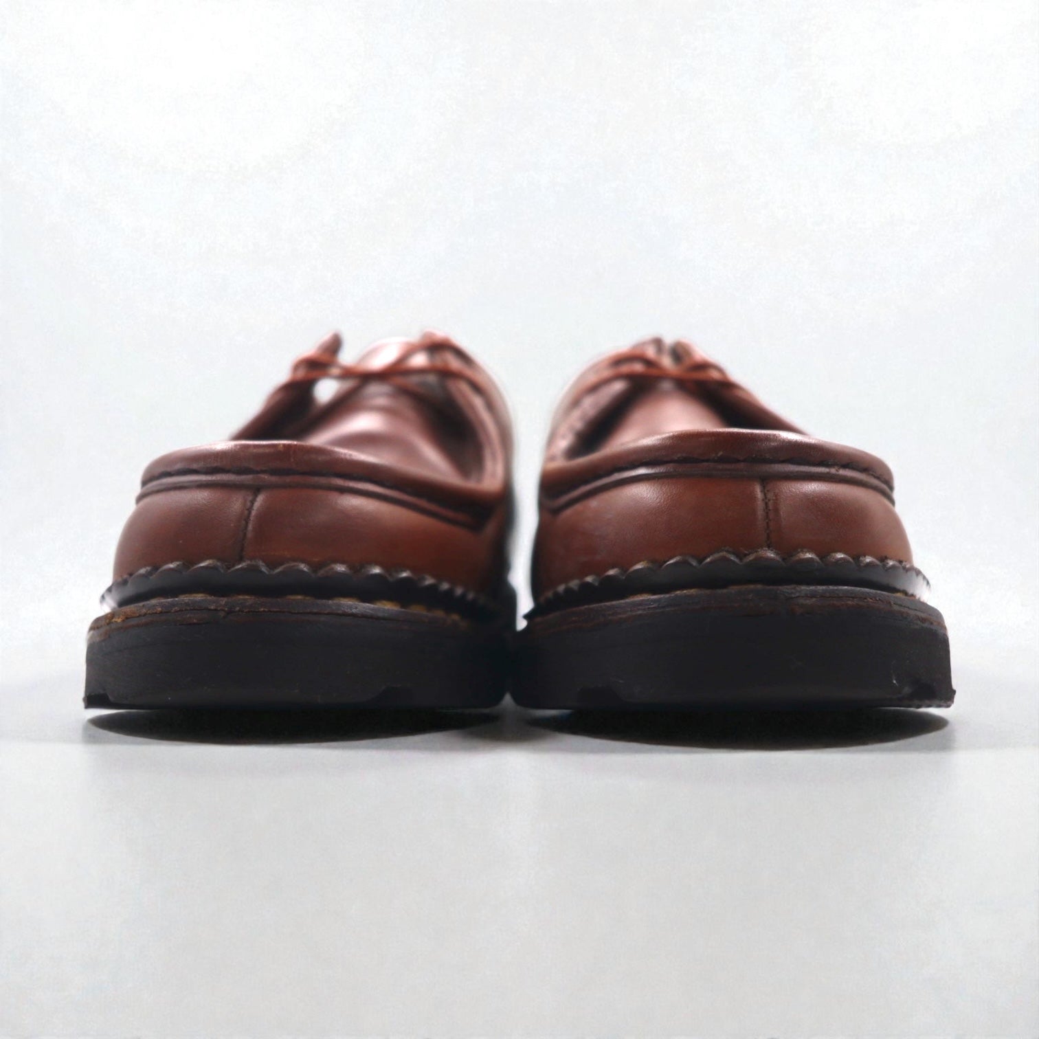 Paraboot ミカエル MICHAEL チロリアンシューズ 26.5cm レザー モカシン Marche II ラバーソール 7153 14 フランス製