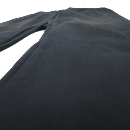 GUCCI イタリア製 ワイド フレア スラックスパンツ L ブラック コットン