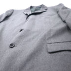 BURBERRY USA製 3B テーラードジャケット XL グレー ウール