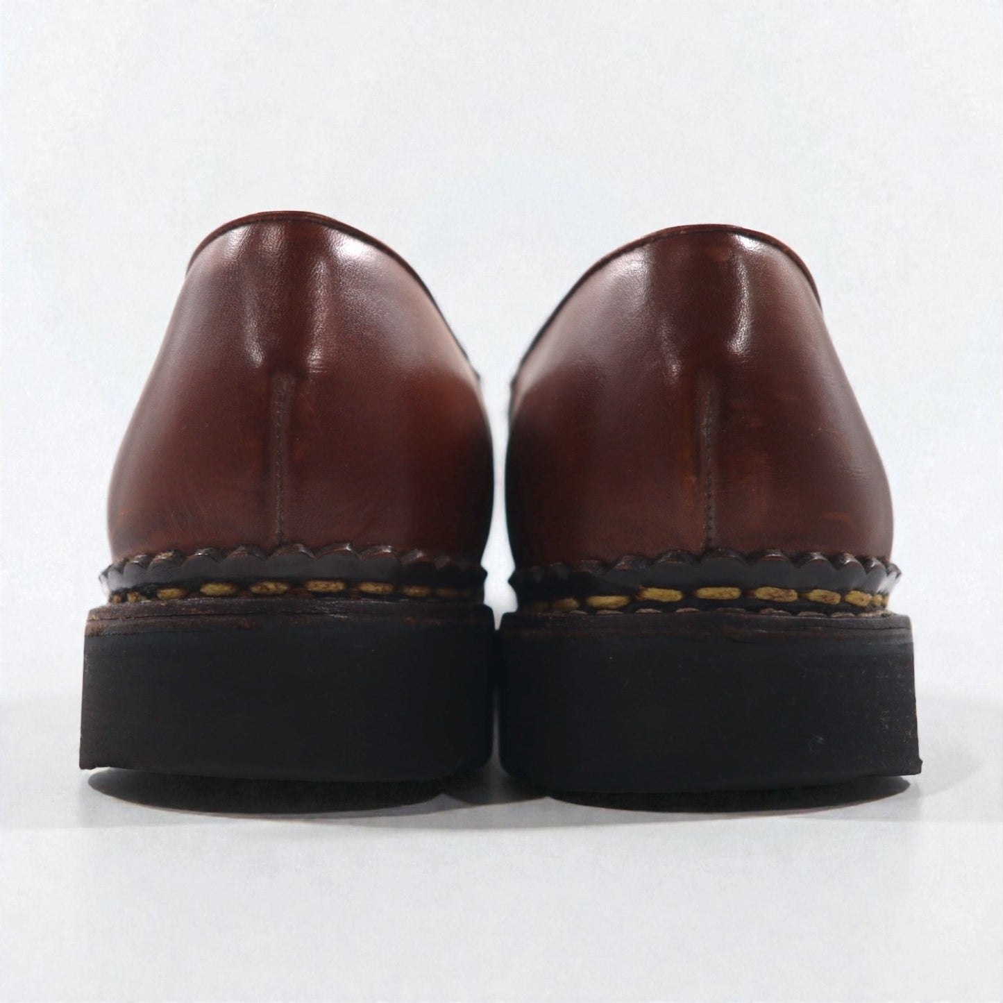 Paraboot ミカエル MICHAEL チロリアンシューズ 26.5cm レザー モカシン Marche II ラバーソール 7153 14 フランス製