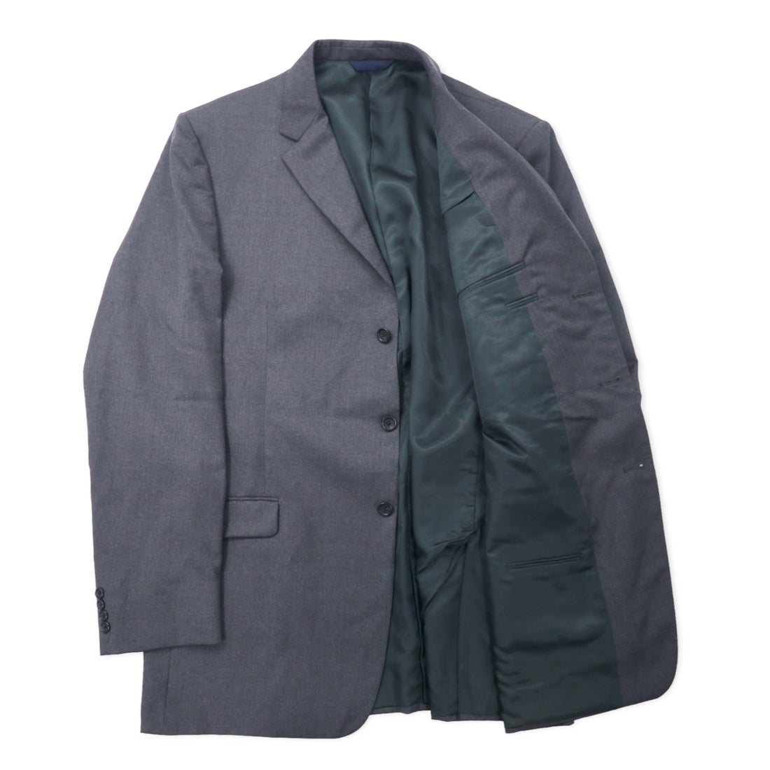 BURBERRY USA 3B Tailored Jacket XL Gray Wool