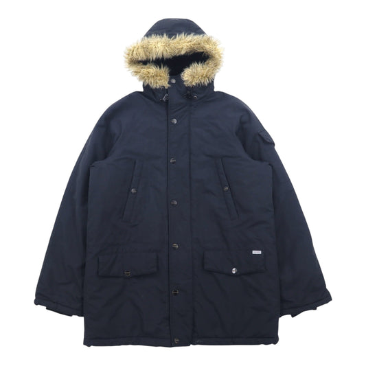 carhartt N-3B ダウンジャケット L ブラック ナイロン 中綿 ファー着脱式 ドローコード ダブルジップ ANCHORAGE PARKA