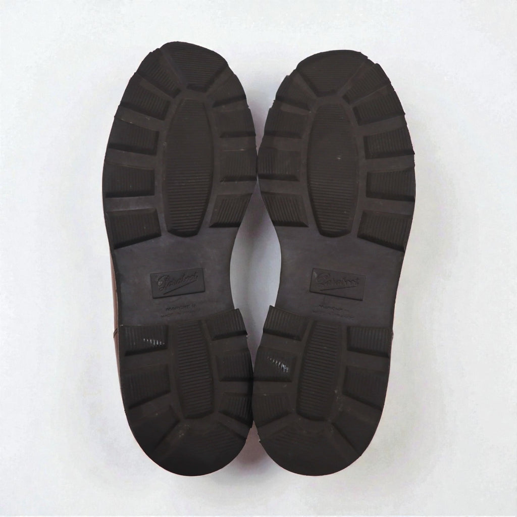 Paraboot ミカエル MICHAEL チロリアンシューズ 26.5cm レザー モカシン Marche II ラバーソール 7153 14 フランス製