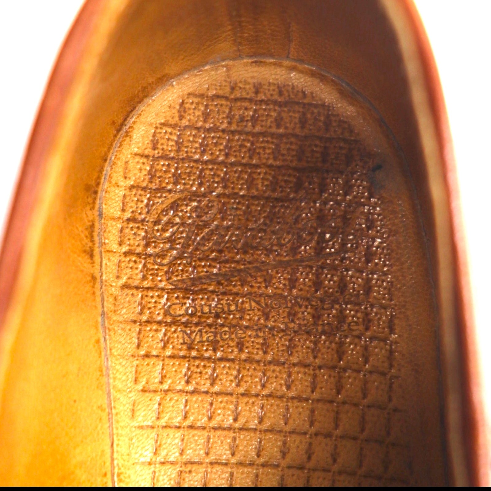 Paraboot ミカエル MICHAEL チロリアンシューズ 26.5cm レザー モカシン Marche II ラバーソール 7153 14 フランス製