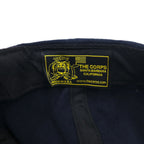 Made in USA 90s US Navy USS PONCE Cap FREE Belt Navy Wool Gabardine Proud Lion Military THE CORPS