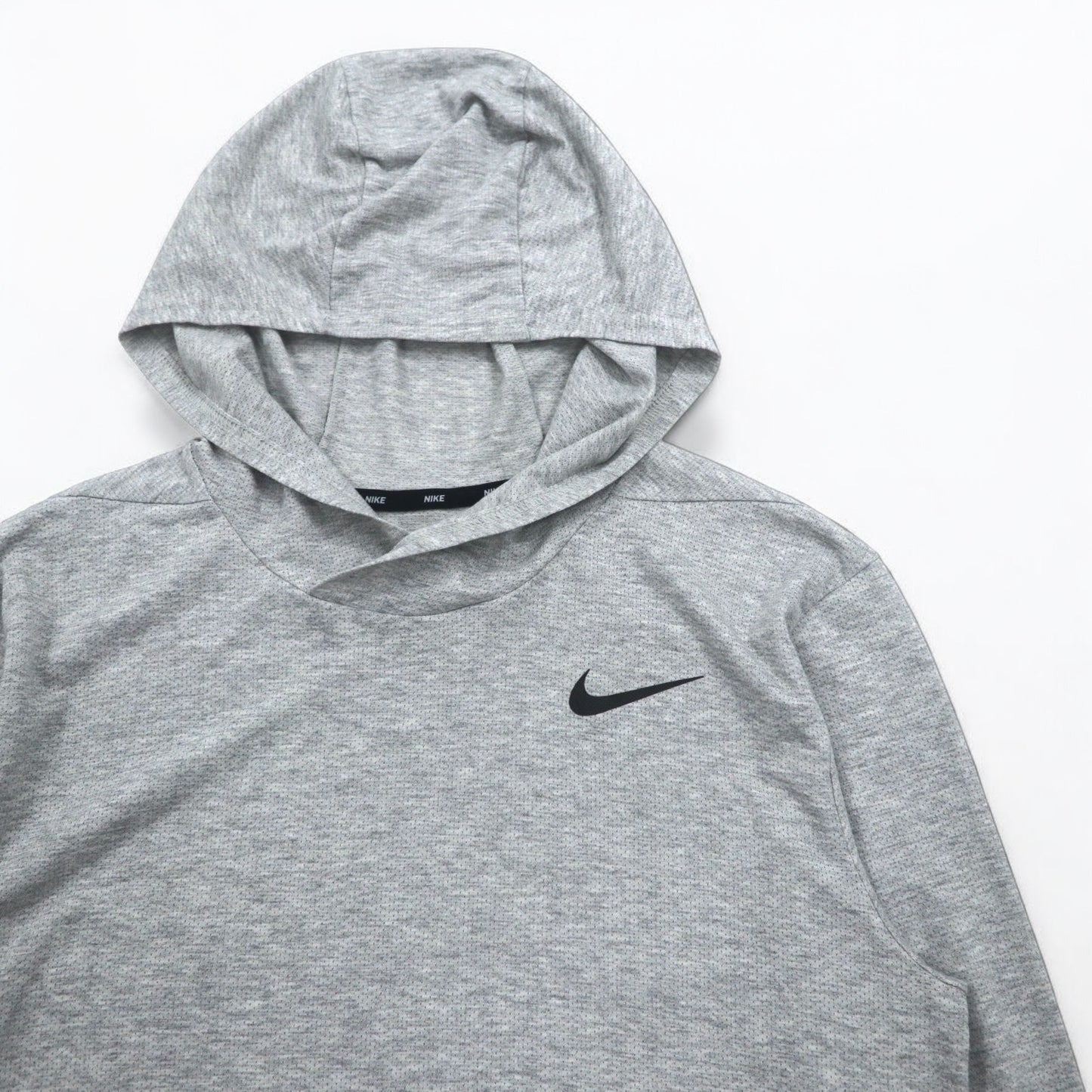 NIKE ドライフィット パーカー ロングスリーブTシャツ M グレー L/S Hooded Training Top AO7579-012