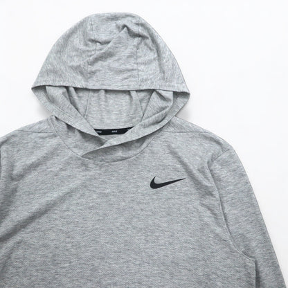 NIKE ドライフィット パーカー ロングスリーブTシャツ M グレー L/S Hooded Training Top AO7579-012