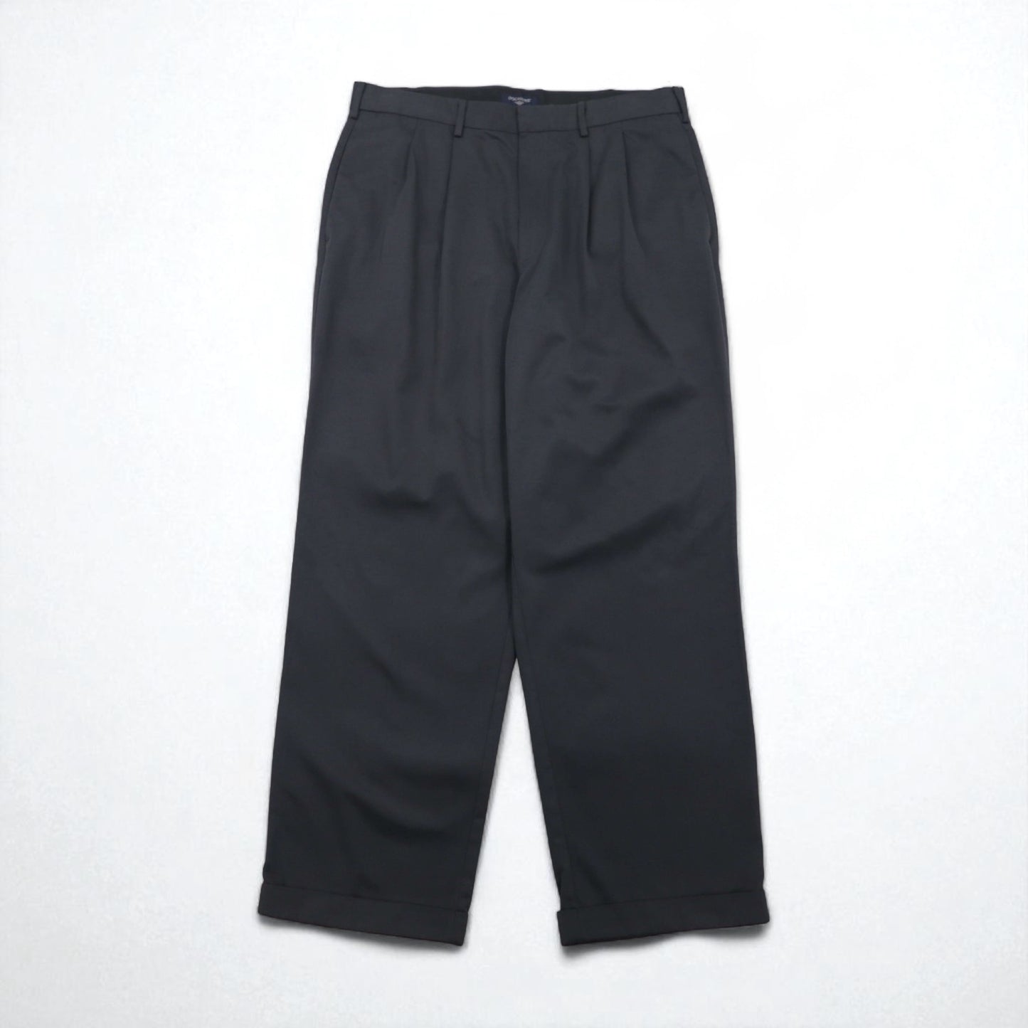 DOCKERS (Levi's) 2000s Wide Leg Slacks, Size L, Gray, Polyester