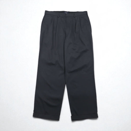 DOCKERS ( Levi's ) 00年代 2タック ワイド スラックスパンツ L グレー ポリエステル