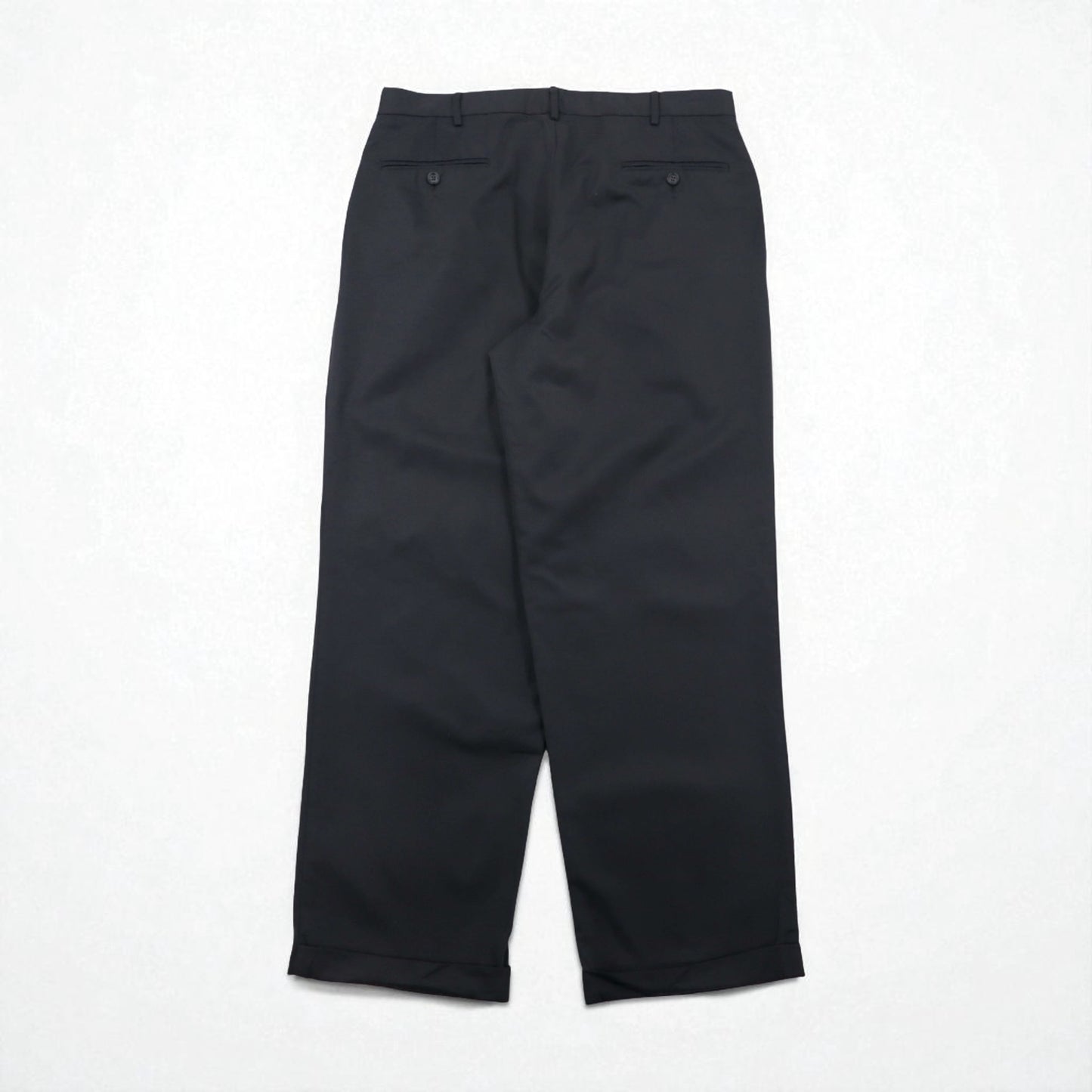 DOCKERS (Levi's) 2000s Wide Leg Slacks, Size L, Gray, Polyester