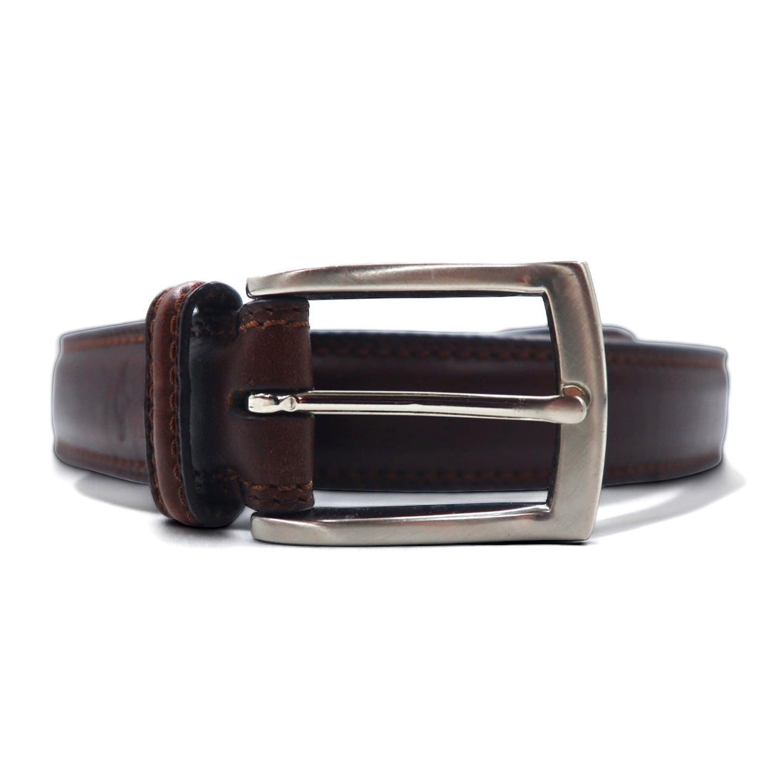 DOCKERS ( Levi's ) レザーベルト 46 / 115 ブラウン 17DK0298 シルバー バックル