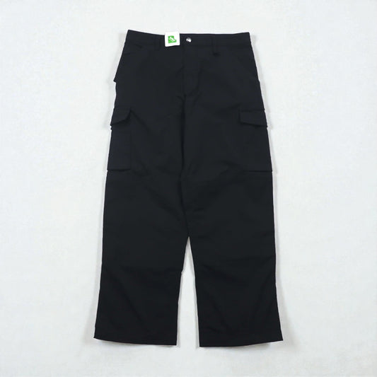 RUSSELL ATHLETIC ユーティリティー カーゴパンツ L ブラック 防水 Teflon ワイド サスペンダーボタン