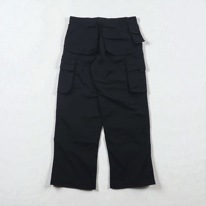 RUSSELL ATHLETIC ユーティリティー カーゴパンツ L ブラック 防水 Teflon ワイド サスペンダーボタン