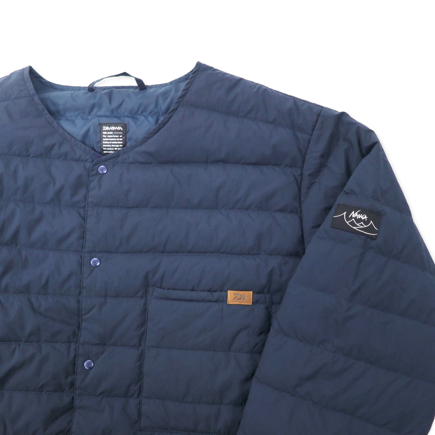 NANGA × DAIWA Light Down Cardigan XL Navy Nylon Water repellent DJ