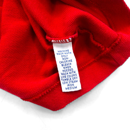 Polo by Ralph Lauren 90s single stitch pique T-shirt, L, red, cotton, small pony embroidery