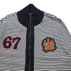 POLO JEANS COMPANY RALPH LAUREN ドライバーズニット フルジップ カーディガン L ボーダー TALONジップ