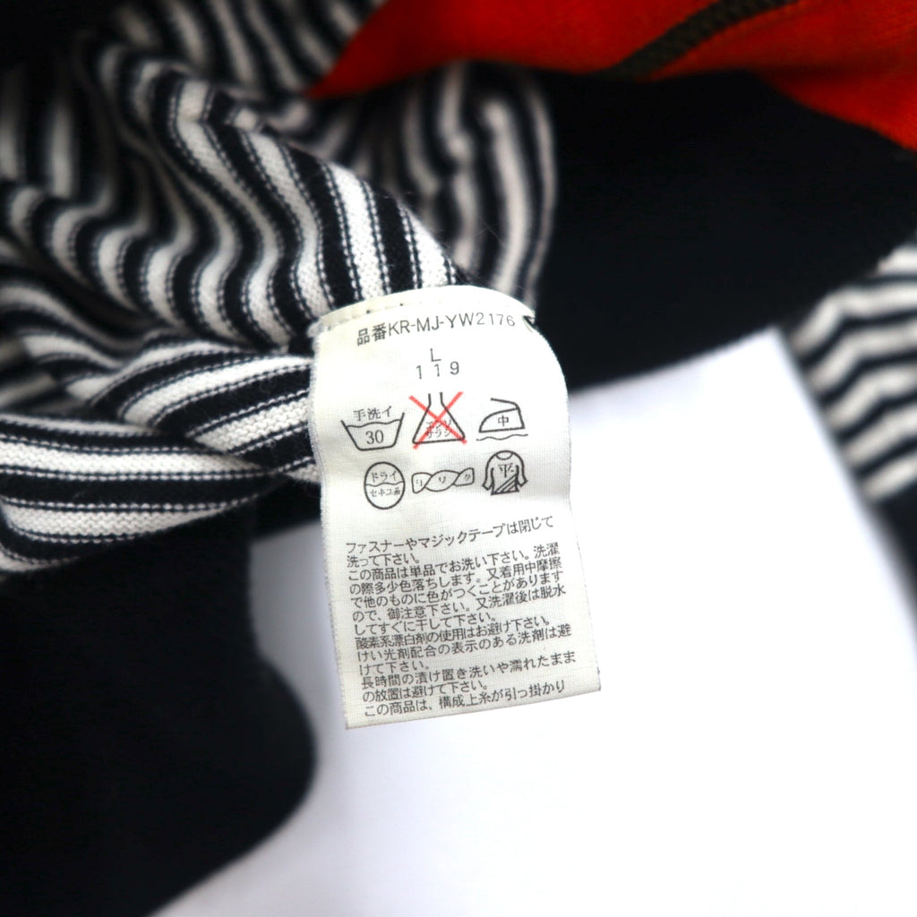 POLO JEANS COMPANY RALPH LAUREN ドライバーズニット フルジップ カーディガン L ボーダー TALONジップ