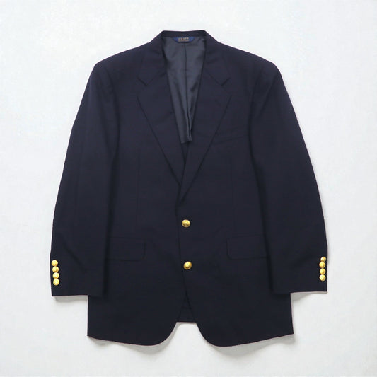 CHAPS Ralph Lauren 80年代 日本製 ブレザー テーラードジャケット M ネイビー ウール 紺ブレ 金ボタン