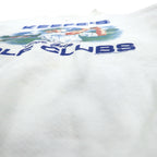 90s USA Made THE PERFECT SHIRT COMPANY Front V Print Sweatshirt, Size 2XL, White, Fleece-Lined, KEEFE'S GOLF CLUBS