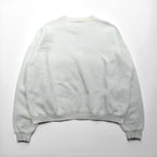 90s USA Made THE PERFECT SHIRT COMPANY Front V Print Sweatshirt, Size 2XL, White, Fleece-Lined, KEEFE'S GOLF CLUBS